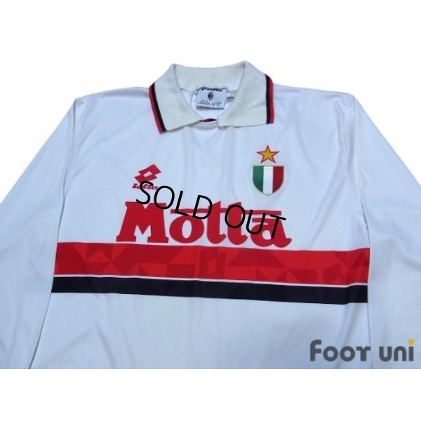 Photo3: AC Milan 1993-1994 Away L/S Shirt Scudetto Patch/Badge