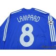 Photo4: Chelsea 2006-2008 Home Long Sleeve Shirt #8 Lampard Champions League Patch/Badge