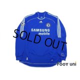 Chelsea 2006-2008 Home Long Sleeve Shirt #8 Lampard Champions League Patch/Badge