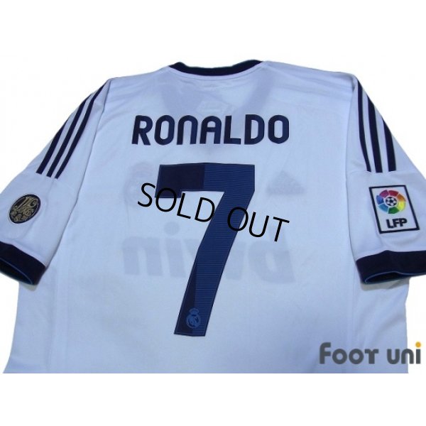 Photo4: Real Madrid 2012-2013 Home Shirt #7 Ronaldo 110 ANOS 1902-2012 Patch/Badge LFP Patch/Badge w/tags