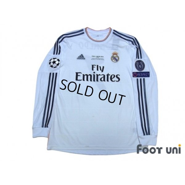 Photo1: Real Madrid 2013-2014 Home L/S Shirt #9 Ronaldo w/tags