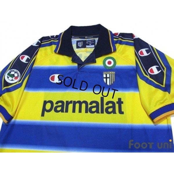 Photo3: Parma 1999-2000 Home Shirt  #9 Crespo Lega Calcio Patch/Badge