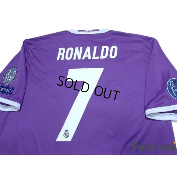 Photo4: Real Madrid 2016-2017 Away Shirt #7 Ronaldo w/tags