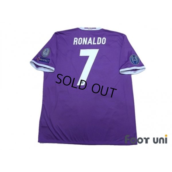Photo2: Real Madrid 2016-2017 Away Shirt #7 Ronaldo w/tags