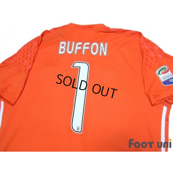 Photo4: Juventus 2016-2017 GK Shirt #1 Buffon w/tags Coppa Italia Patch/Badge Lega Calcio Serie A Tim Patch/Badge