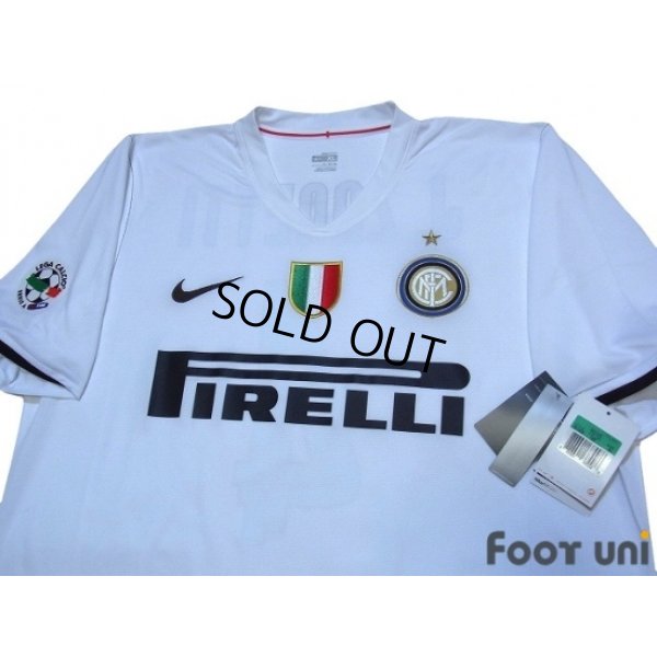 Photo3: Inter Milan 2008-2009 Away Shirt #4 J.Zanetti w/tags Lega Calcio Serie A Tim Patch/Badge Scudetto Patch/Badge