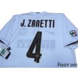 Photo4: Inter Milan 2008-2009 Away Shirt #4 J.Zanetti w/tags Lega Calcio Serie A Tim Patch/Badge Scudetto Patch/Badge