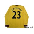 Photo2: Arsenal 2010-2011 Away Long Sleeve Shirt #23 Arshavin (2)
