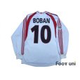 Photo2: AC Milan 2000-2002 Away Long Sleeve Shirt #10 Boban Lega Calcio Patch/Badge (2)