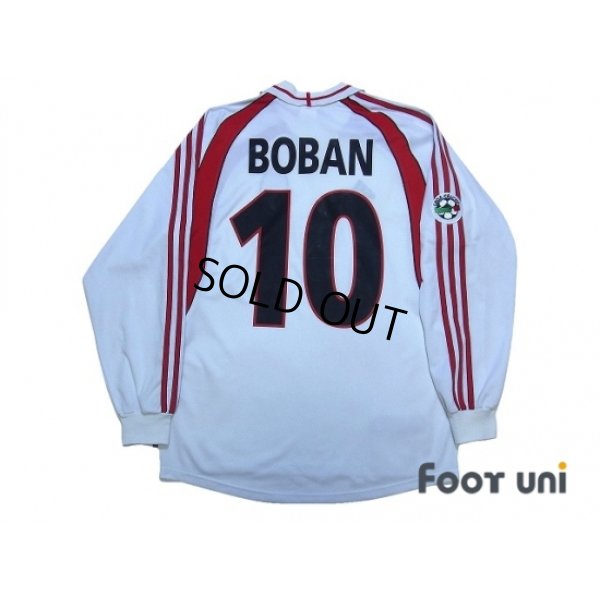 Photo2: AC Milan 2000-2002 Away Long Sleeve Shirt #10 Boban Lega Calcio Patch/Badge