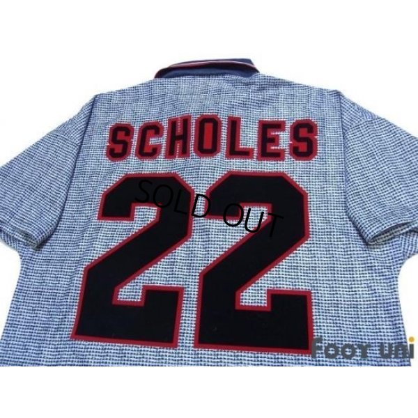 Photo4: Manchester United 1995-1996 Away Shirt #22 Scholes