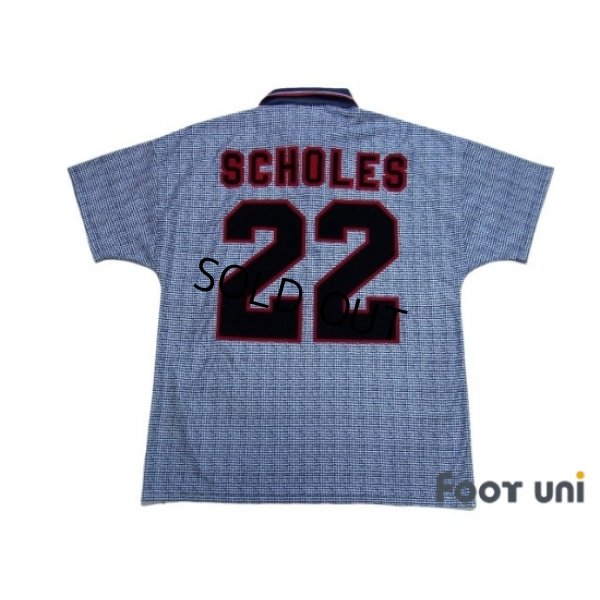 Photo2: Manchester United 1995-1996 Away Shirt #22 Scholes