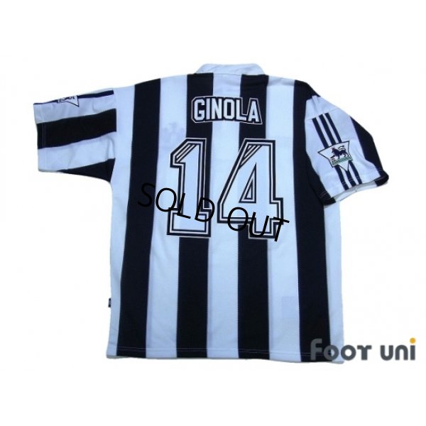 Photo2: Newcastle 1995-1997 Home Shirt #14 Ginola The F.A. Premier League Patch/Badge