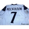 Photo4: Manchester United 2000-2001 Away Shirt #7 Beckham Champions League Patch/Badge