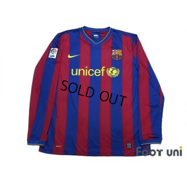 Photo1: Barcelona 2009-2010 Home L/S Shirt LFP Patch/Badge