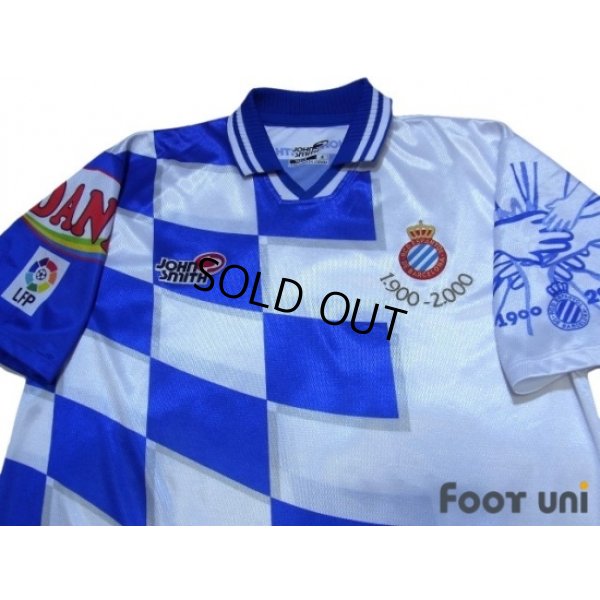 Photo3: Espanyol 2000-2001 Centenario Home Shirt