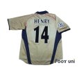 Photo2: Arsenal 2001-2002 Away Shirt #14 Henry Champions League Patch/Badge (2)