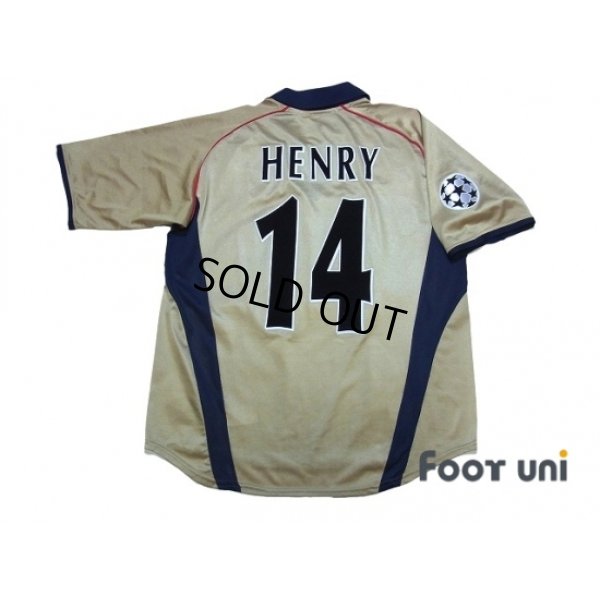 Photo2: Arsenal 2001-2002 Away Shirt #14 Henry Champions League Patch/Badge