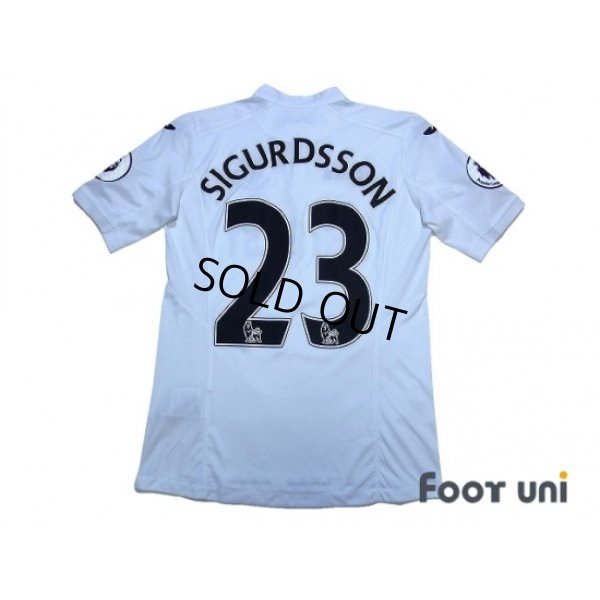 Photo2: Swansea City 2016-2017 Home Shirt #23 Sigurdsson Premier League Patch/Badge