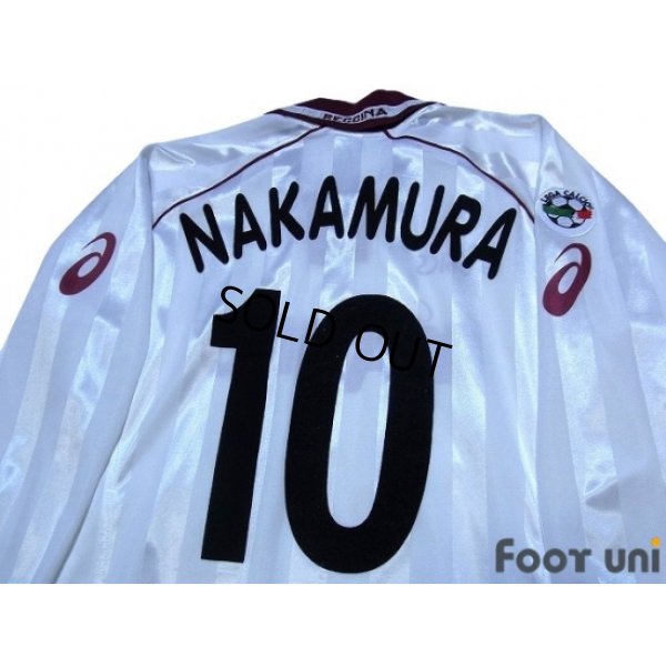 Photo4: Reggina 2002-2003 Away Long Sleeve Shirt #10 Nakamura Lega Calcio Patch/Badge