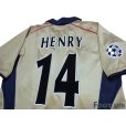 Photo4: Arsenal 2001-2002 Away Shirt #14 Henry Champions League Patch/Badge