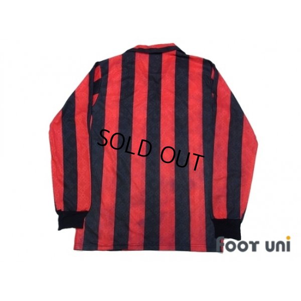 Photo2: AC Milan 1989-1990 Home Long Sleeve Shirt