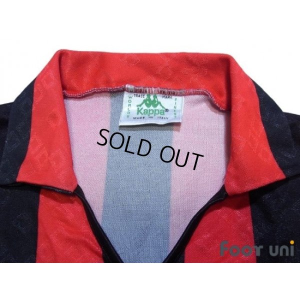 Photo4: AC Milan 1989-1990 Home Long Sleeve Shirt