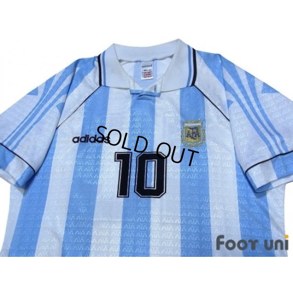 Photo3: Argentina 1996 Home Shirt #10