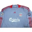 Photo3: Liverpool 2008-2009 Away Authentic Long Sleeve Shirt #8 Gerrard Champions League Patch/Badge UEFA Champions League Trophy Patch/Badge 5