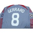 Photo4: Liverpool 2008-2009 Away Authentic Long Sleeve Shirt #8 Gerrard Champions League Patch/Badge UEFA Champions League Trophy Patch/Badge 5