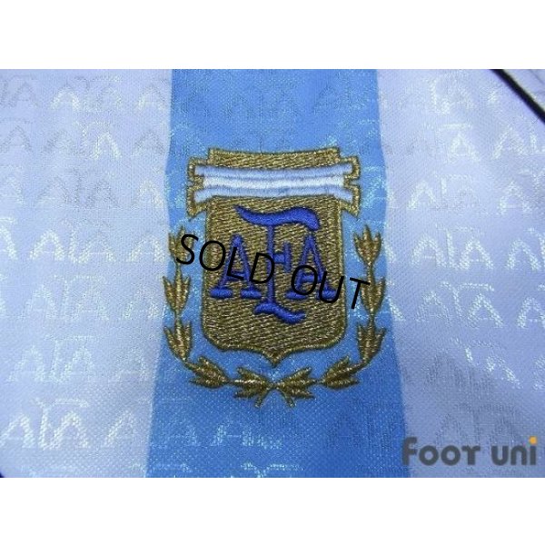 Photo6: Argentina 1996 Home Shirt #10