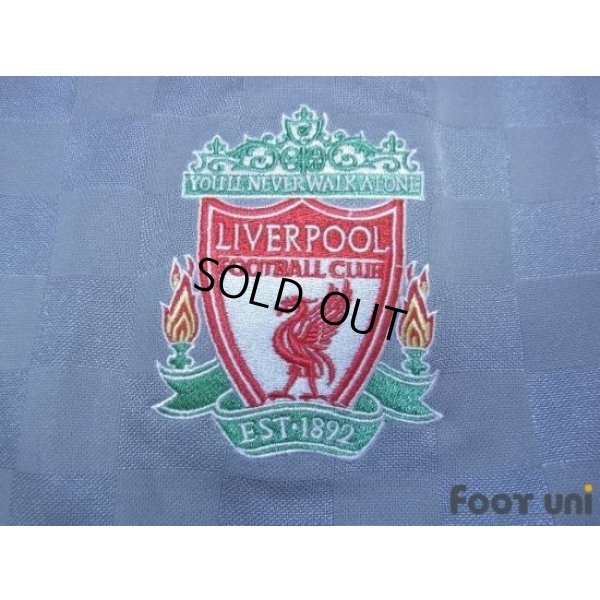 Photo6: Liverpool 2008-2009 Away Authentic Long Sleeve Shirt #8 Gerrard Champions League Patch/Badge UEFA Champions League Trophy Patch/Badge 5