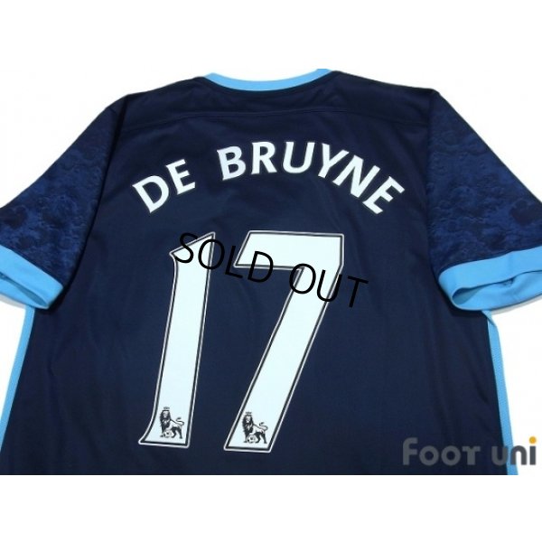 Photo4: Manchester City 2015-2016 Away Shirt #17 De Bruyne