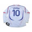 Photo2: France 2006 Away Long Sleeve Shirt #10 Zidane (2)