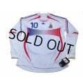 France 2006 Away Long Sleeve Shirt #10 Zidane