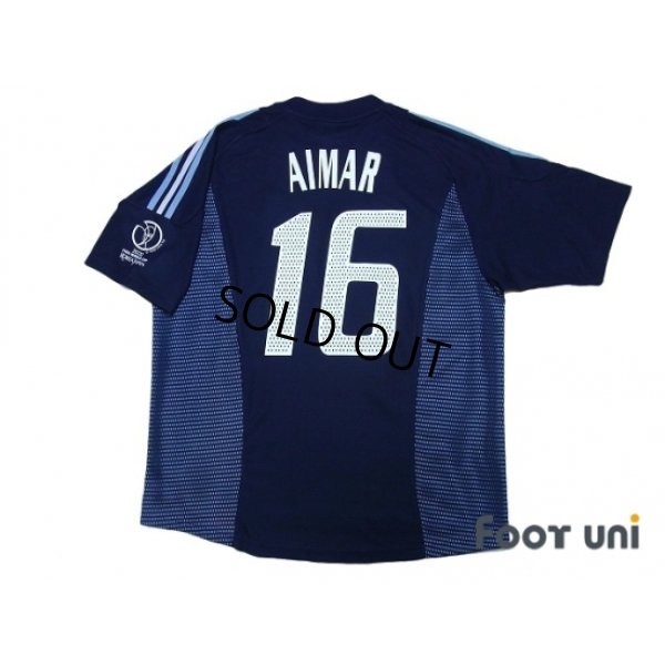 Photo3: Argentina 2002 Away Shirt and Shorts Set #16 Aimar Korea Japan FIFA World Cup 2002 Patch/Badge