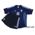 Photo1: Argentina 2002 Away Shirt and Shorts Set #16 Aimar Korea Japan FIFA World Cup 2002 Patch/Badge (1)