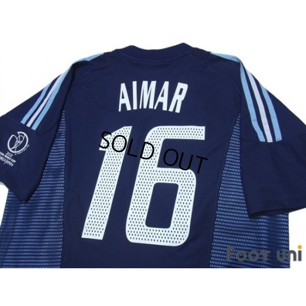Photo5: Argentina 2002 Away Shirt and Shorts Set #16 Aimar Korea Japan FIFA World Cup 2002 Patch/Badge