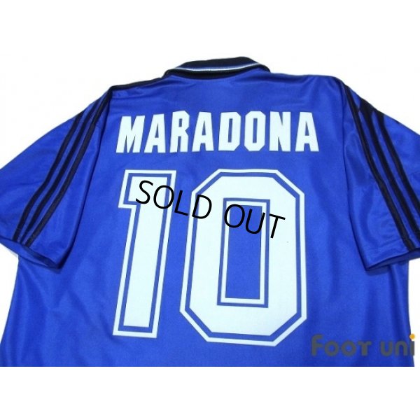 Photo4: Argentina 1994 Away Shirt #10 Maradona