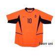 Photo2: Netherlands 2002 Home Shirt and Shorts Set #10 Van Der Vaart (2)