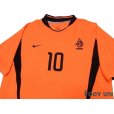 Photo4: Netherlands 2002 Home Shirt and Shorts Set #10 Van Der Vaart