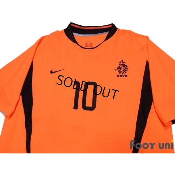 Photo4: Netherlands 2002 Home Shirt and Shorts Set #10 Van Der Vaart