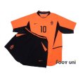 Photo1: Netherlands 2002 Home Shirt and Shorts Set #10 Van Der Vaart (1)