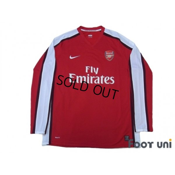 Photo1: Arsenal 2008-2010 Home Long Sleeve Shirt #8 Nasri