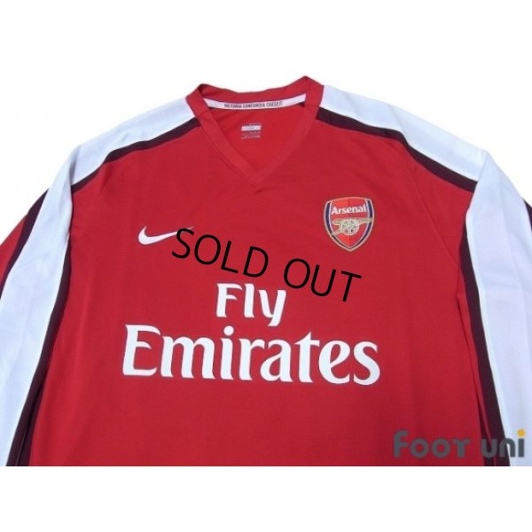 Photo3: Arsenal 2008-2010 Home Long Sleeve Shirt #8 Nasri