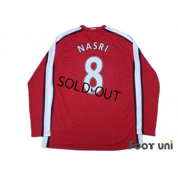 Photo2: Arsenal 2008-2010 Home Long Sleeve Shirt #8 Nasri