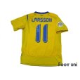 Photo2: Sweden 2006 Home Shirt #11 Larsson FIFA World Cup 2006 Germany Patch/Badge (2)