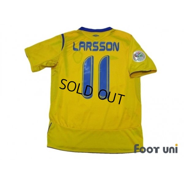 Photo2: Sweden 2006 Home Shirt #11 Larsson FIFA World Cup 2006 Germany Patch/Badge