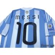 Photo4: Argentina 2010 Home Shirt #10 Messi 2010 South Africa FIFA World Cup Patch/Badge (4)