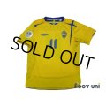 Sweden 2006 Home Shirt #11 Larsson FIFA World Cup 2006 Germany Patch/Badge